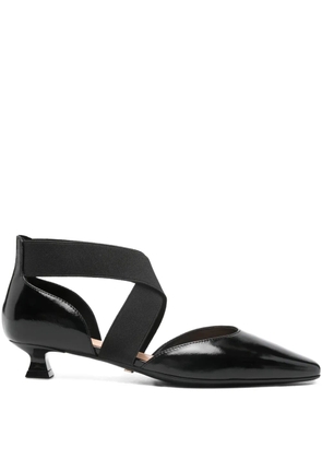 Marc Ellis 35mm elasticated strap pumps - Black