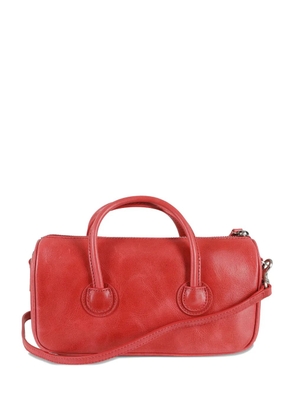 Marge Sherwood leather cylindrical tote bag - Red