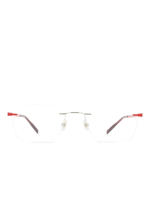 Montblanc rimless rectangle glasses - Silver