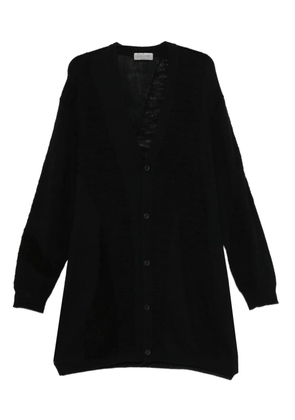 Yohji Yamamoto buttoned-front long cardigan - Black