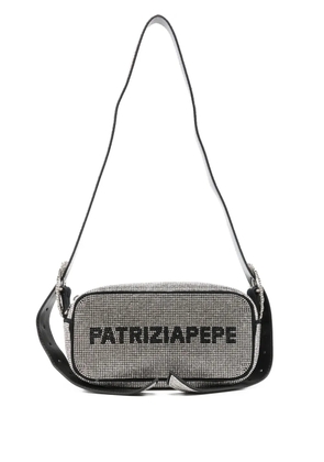 Patrizia Pepe crystal-embellished shoulder bag - Silver