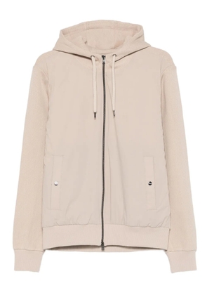 Herno hooded zip-up jacket - Neutrals