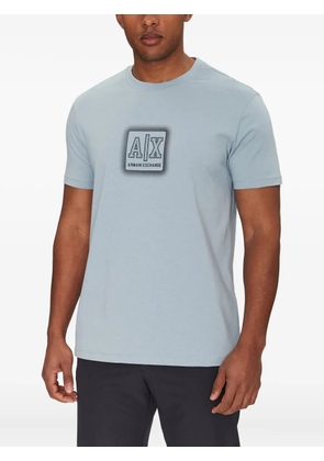 Armani Exchange logo T-shirt - Blue