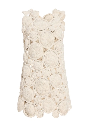 KHAITE Avalon crochet top - Neutrals