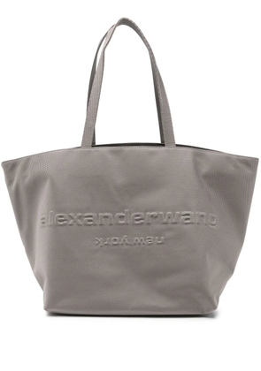 Alexander Wang embossed canvas nylon tote bag - Grey