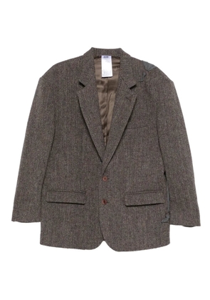 Magliano sigle-breasted blazer - Brown