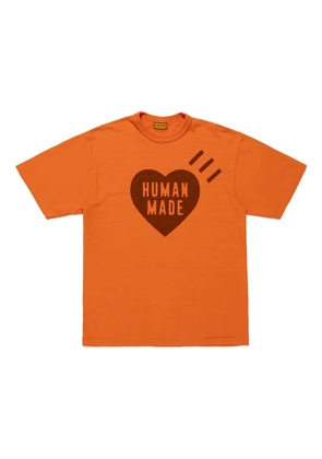 Human Made heart-motif cotton T-shirt - Orange