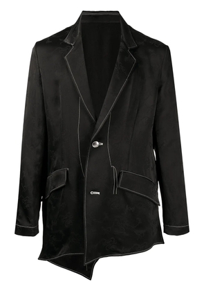 sulvam contrast-stitched jacket - Black