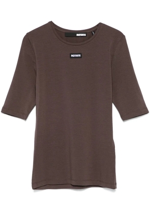 ROTATE BIRGER CHRISTENSEN short sleeve T-shirt - Brown