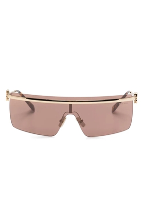 Miu Miu Eyewear shield-frame sunglasses - Gold