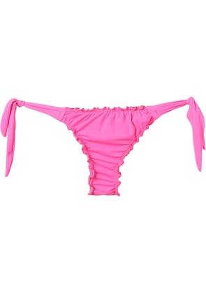 Amir Slama ruffled trim bikini bottom - Pink