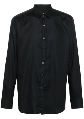 Canali twill shirt - Black
