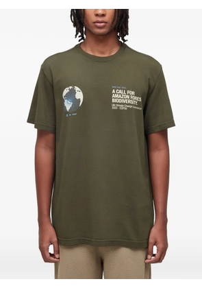 Osklen globe-print T-shirt - Green