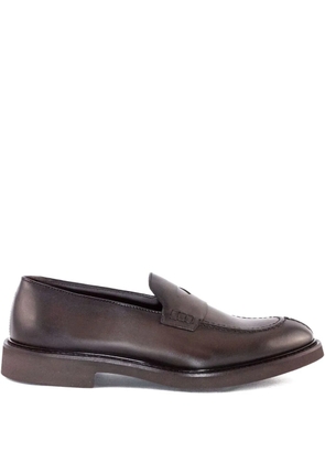 Doucal's leather penny loafers - Brown