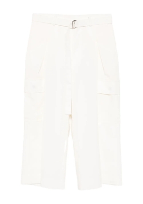 sacai belted cargo trousers - White