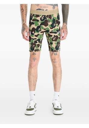 adidas x Bape Fb camouflage stripe shorts - Neutrals