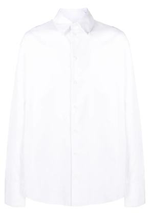 424 button-up cotton-blend shirt - White