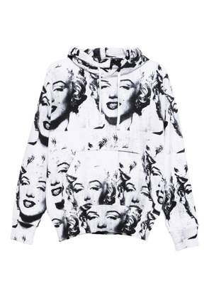 Vaquera graphic-print hoodie - White