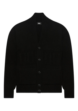 GCDS V-neck cardigan - Black