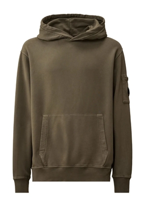 C.P. Company lens-detail hoodie - Brown