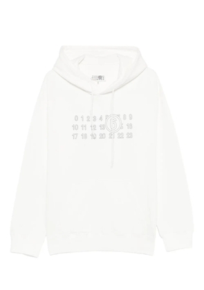 MM6 Maison Margiela Number-print hoodie - White