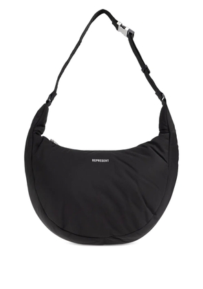 Represent adjustable strap shoulder bag - Black
