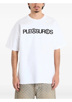 Pleasures logo-print T-shirt - White