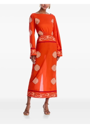 Johanna Ortiz Underwater Sanctuary midi dress - Red