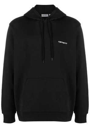 Carhartt WIP Script embroidered pullover hoodie - Black