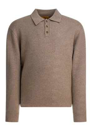 Guest In Residence elbow-detailed polo shirt - Brown