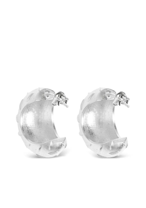 MISBHV textured hoop earrings - Silver