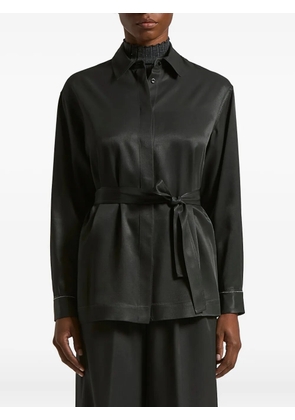 Peserico belted shirt - Black