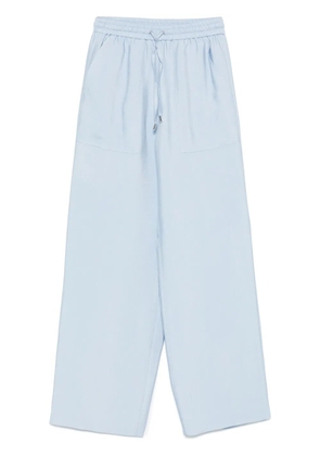 BOSS wide-leg twill trousers - Blue