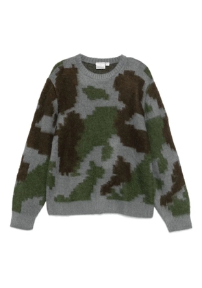Gramicci camouflage-pattern sweater - Grey