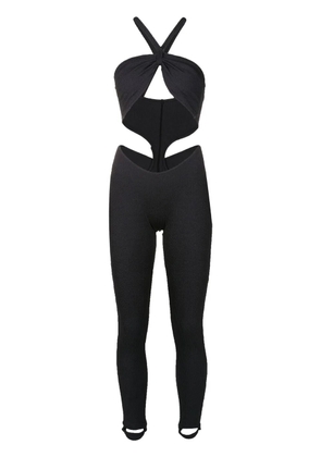 Amir Slama cut-out detail jumpsuit - Black