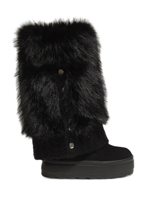 Casadei faux-fur boots - Black