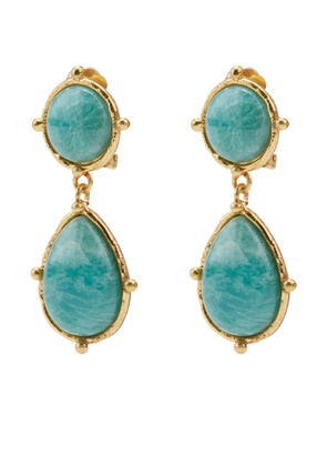 Sylvia Toledano 2 Pierres Dots clip-on earrings - Gold