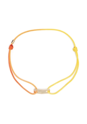 LUIS MORAIS 14kt yellow gold cord bracelet - Orange