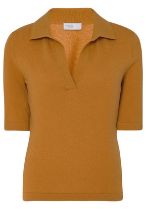 Rosetta Getty open-neck knit polo shirt - Yellow