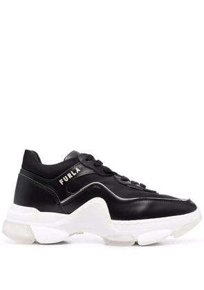 Furla logo-print chunky sneakers - Black