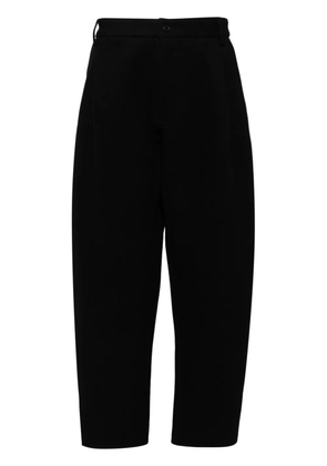 CROQUIS pleated tapered trousers - Black