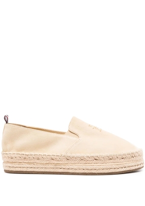 Tommy Hilfiger suede flatform espadrilles - Neutrals