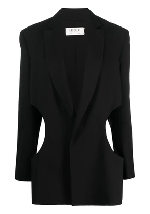 Gauchère cut-out single-breasted blazer - Black