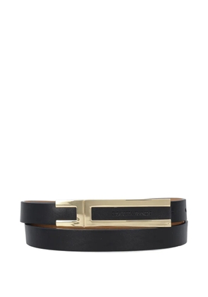 Elisabetta Franchi logo-plaque belt - Black