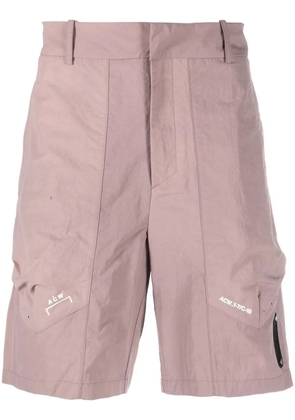 A-COLD-WALL* Irregular Dye logo-print shorts - Purple