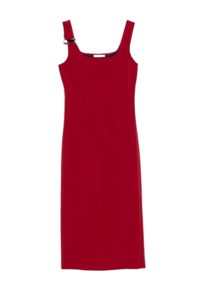 Patrizia Pepe buckle-detail fitted dress - Red