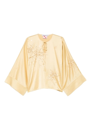 Bernadette Naomi sequin-embellishment blouse - Yellow