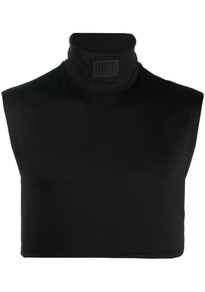 VTMNTS logo-patch cropped vest - Black