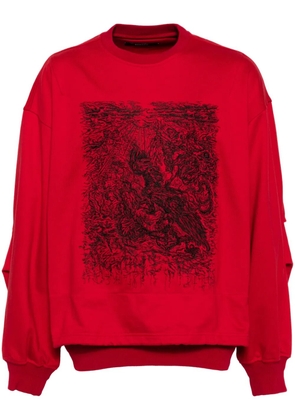 SONGZIO night thieves title sweatshirt - Red