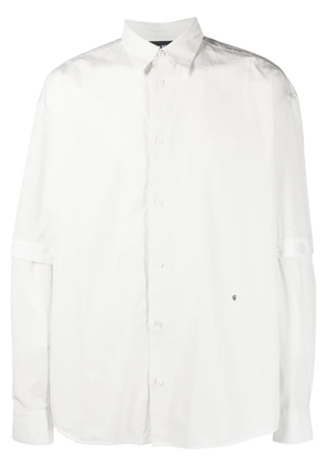 Études Studio detachable-sleeved cotton shirt - Neutrals